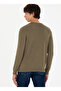 BASE. Polo Assn. Crew Neck Slim Fit Khaki Melange Men's Sweater TD01-BSK23 - 5