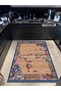 Blue Salmon Patterned Woven Base Decorative Carpet Mira 1470 - 3