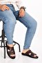 Men's Genuine Leather Daily Classic Slippers Esm.017 - 6