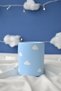 Cloudy Blue Pen Holder & Toothbrush Holder & Makeup Brush Holder (Round)