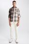 Regular Fit Polo Collar Lumberjack Long Sleeve Long Sleeve Shirt Y1701Az23Au - 2