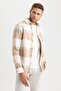 Regular Fit Checkered Lumberjack Long Sleeve Shirt A5553Ax23Au - 4