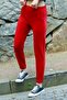 Women's Red Pocket Sweatpants Mg463 - 3