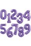 Purple Number Balloon 5 Years Birthday Set Purple Color Lilac Color Concept Age Balloon Welcome Set - 2