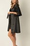 Lace Satin Dressing Gown and Nightgown Double Set (New Season) - 7