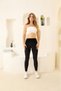 French Velvet High Waist Recovery Winter Leggings - 2