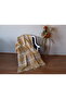 Cotton Blanket Single Mustard-Beige Plaid Soft Waffle Textured Room Blanket