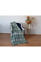 Cotton Blanket Double Green Plaid Soft Waffle Honeycomb Textured Room Blanket