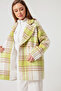 Women's Green Plaid Coat - 3