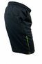 Men's Black Sports Fitness Shorts Neon Green Printed - 3