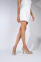 Anjelik Nude Satin Stone Stiletto Goblet Heeled Shoes - 4