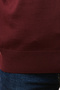 Woolen Sleeveless Knitwear Sweater - Claret Red - 5