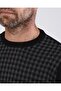 Battal Men's Crew Neck Knitwear Black Sweater Patterned Sleeve and Waist Elastic Knit Classic - 4