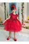 Red Birthday, Tulle, Henna Evening Dress - 2