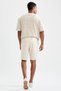 Slim-Fit-Bermudashorts mit Spitzenbund - 6