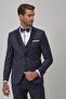 Men's Woolen Slim Fit Slim Fit Tuxedo Groom Dress with Vest - 3