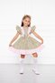 Green Floral Patterned Girl's Dress