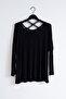 Women's Black Plus Size Blouse - 3