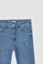Rebeca Skinny Fit Normal Waist Long Jean Trousers - 2