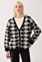 Illas Black Ecru Color Women's Knitwear Cardigan - 3