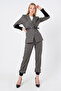 Women's Black Knitwear Detailed Trousers - 2