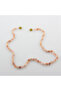 Certified Sun Stone (Gems) Natural Stone Knotted Necklace 6 Mm, M152 - 2