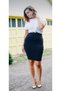 King Size Office Stylish Scuba Fabric Pencil Skirt - 2