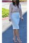 King Size Office Stylish Scuba Fabric Pencil Skirt