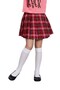 Girl's White Extra Cotton 90 Denier Cotton Knee-Length School Socks 3-Piece - 3