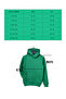 UNISEX KIDS GREEN HOODED 3 STRING THICK FLEECE SWEATSHIRT - 2