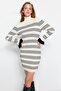 Stone Mini Striped Knitwear Dress Twoaw24El00470 - 2