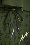 Men's Khaki Regular Fit Embroidered Knitted 100% Cotton Pajama Set Tmnaw24Pt00025 - 7