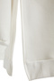 Ekru Oversize/Geniş Kalıp Yırtmaç Detaylı Kalın İçi Polarlı Örme Sweatshirt TWOAW23SW00195 - 7