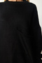 Women's Black Pocket Detailed Basic Knit Sweater MX00125 - 5