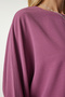 Women's Dark Lilac Bat Sleeve Flowy Ayrobin Blouse TO00084 - 4