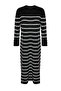 Black Sleeves Button Detailed Striped Knitwear Dress TCTAW24EB00002 - 7
