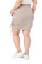 Large Size Gather Detailed Parachute Mini Jewelled Skirt - 3