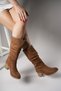 Ziecno Women's Boots 00123000 Tan Suede - 5