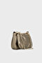 Removable Chain Logo Printed Patterned Double Zipper Compartment Bag BAG - 3