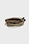 Removable Chain Logo Printed Patterned Double Zipper Compartment Bag BAG - 5