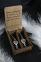 Set of 2 Fire and Water Silver Color Double Lover Best Metal Bracelet with Written Gift Box - 6
