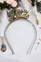 Team Bride Written Metal Crown & Bachelorette Party Crown & Bridesmaid Crown & Henna Night Gold Crown