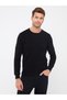 Lcwaikiki Classic New Black Crew Neck Long Sleeve Men's Knitwear Sweater (W3) - 2