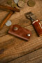Leather Keychain 3-4 Key Capacity - Real Leather & Handmade - 4