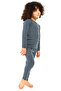 Boy's Indigo Melange Thermal Underwear Set 8390