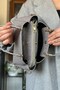 S4 Medium Size Daily 5 Compartment Classic Model Women's Shoulder Bag 2120 gray - 4