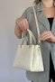 S4 Medium Size Daily 5 Compartment Classic Model Women's Shoulder Bag 2120 cream combination - 5
