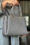 S4 Medium Size Daily 5 Compartment Classic Model Women's Shoulder Bag 2120 gray