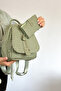 Medium Size Daily Crossbody and Backpack Women's Bag 2177 Green Combination - 2