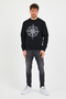 Store Printed Men's Sweatshirt with Fleece Inside Outdoor Regular Fit Sweatshirt - 3